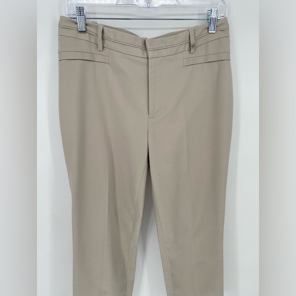 Calvin Klein women's tan straight leg dress pants 8 - Picture 2 of 8